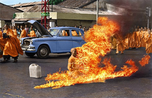 Quang Duc self immolation  no weapon or war  machine 
