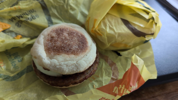 Two McDonald's SMEGs. One is unwrapped.