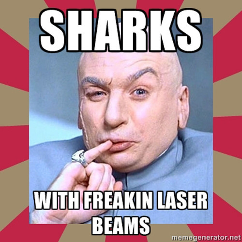 Dr Evil from Austin Powers

He just wanted sharks with friggin' lasers attached to their heads...