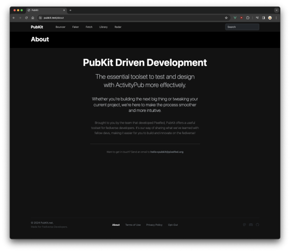 PubKit about page
