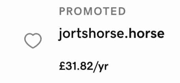jortshorse.horse £31.82/y
