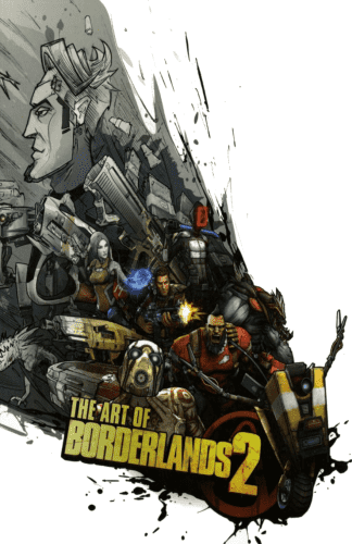 The cover of The Art of Borderlands 2.