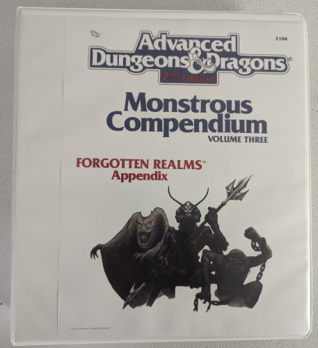 Forgotten Realms Monstrous Compendium Vol. 3