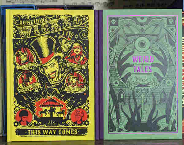 Folio Society hardcovers of SOMETHING WICKED THIS WAY COMES and their "new" WEIRD TALES antho