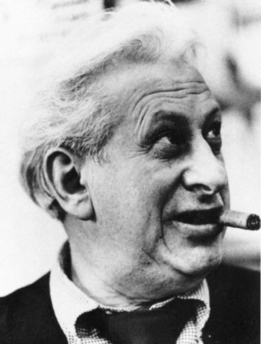 Terkel in 1979, looking to the side, cigar in his mouth. By New photo - ebay, Public Domain, https://commons.wikimedia.org/w/index.php?curid=29215903