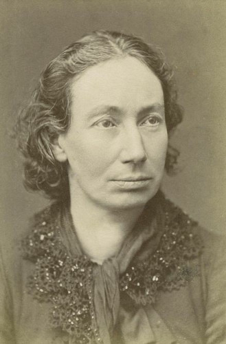 Louise Michel (c. 1880). By J.M. Lopez - Unknown source, Public Domain, https://commons.wikimedia.org/w/index.php?curid=10186336