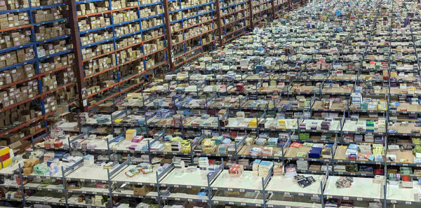 A giant warehouse full of books.