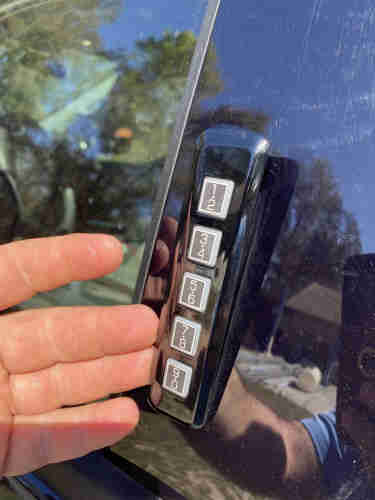 A Ford F-150s pin pad