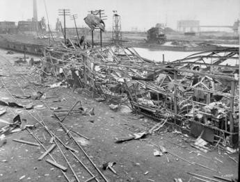 Damage from the South Amboy munitions explosion.