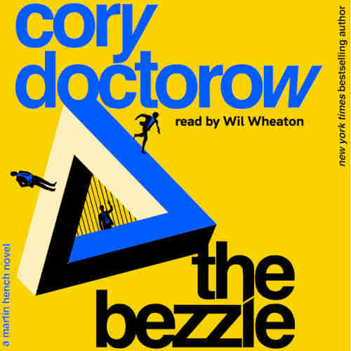 The cover of the Macmillan edition of "The Bezzle."