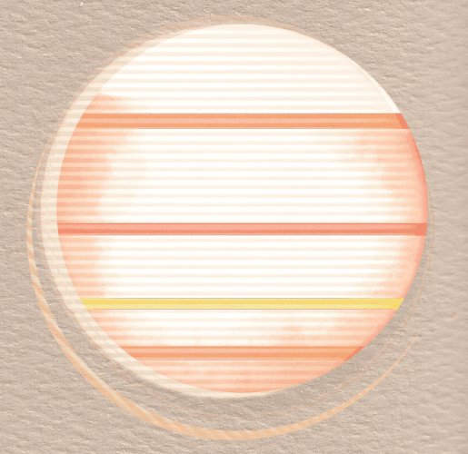 A detail of image in OP. A sun with thick and fine lines, paper texture visible throughout