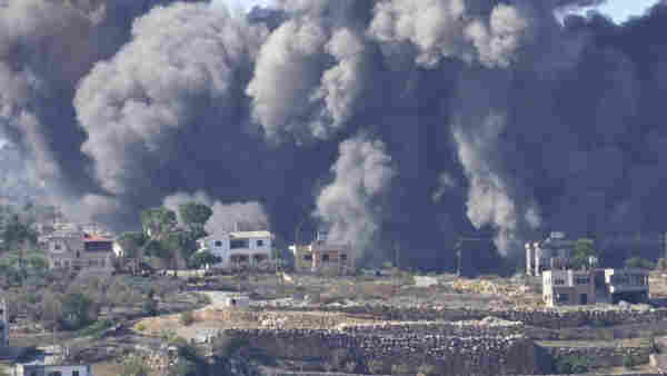 image of one of Israeli airstrike in Lebanon