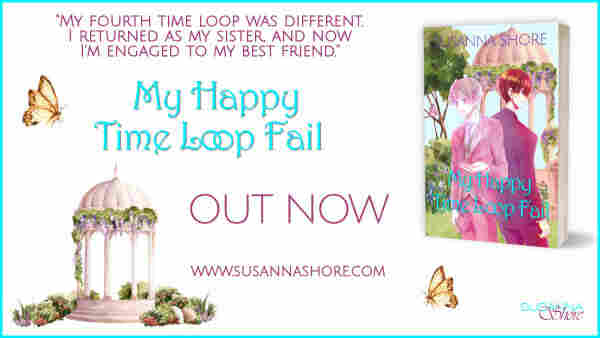 My Happy Time Loop Fail ad with the book cover and text saying the book is now out.