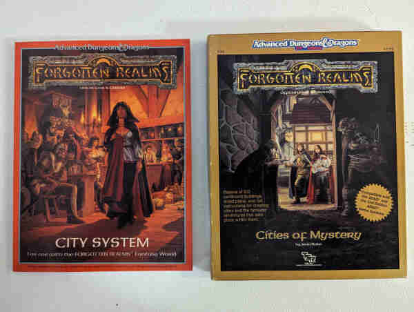 City System and Cities of Mystery books for the AD&D Forgotten Realms.