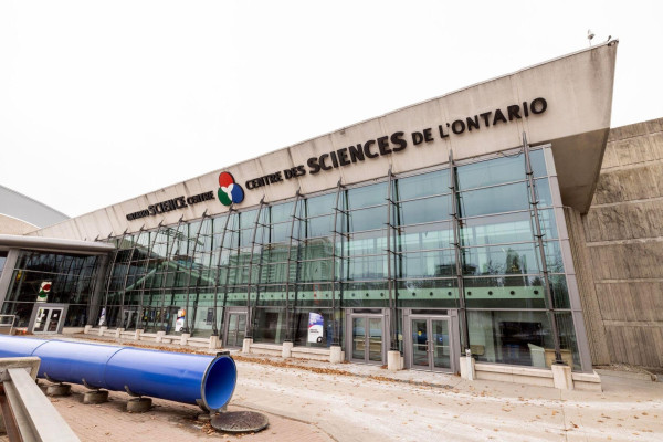 Photo of the Ontario Science Centre building.