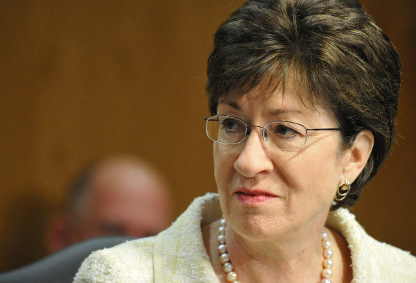 Image of Susan Collins just sitting there being as repulsive as ever. Bitch was supposed to be in her last term a while ago and does not live in MAGA country. She’s doing this cause she’s flat out evil