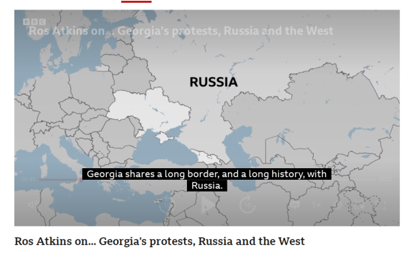 Frame from the updated video showing map of Ukraine including Crimea