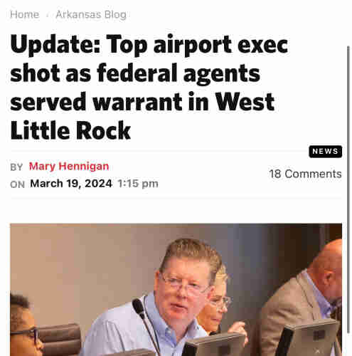 Headline Arkansas Blog Update: Top airport exec shot as federal agents served warrant in West Little Rock 

If there was a way to put overeating in this it would make top ten American things all time 