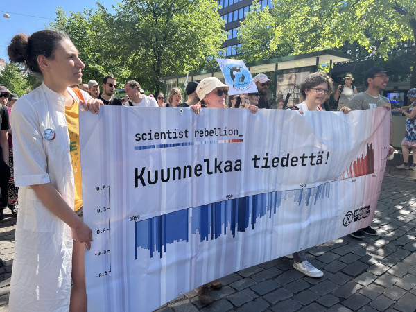 Lisää äänta protest Helsinki 2024