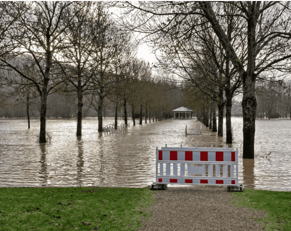 Bild des Hochwassers 2023/2024.
Foto: U. Kirsche (DWD)