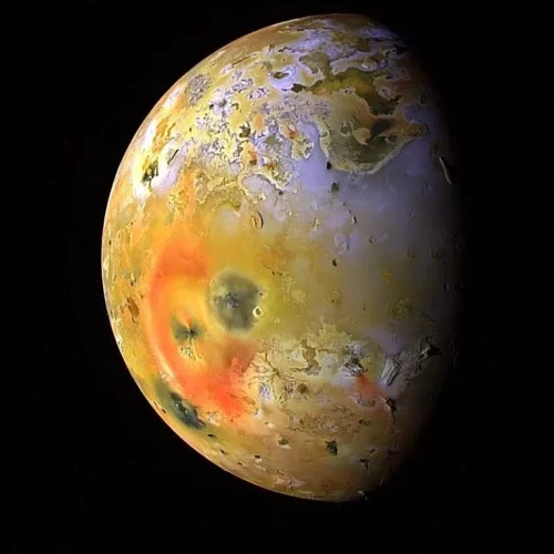 Pictured: Io imaged by NASA’s Galileo spacecraft in 1999. Image credit: NASA / JPL / University of Arizona.