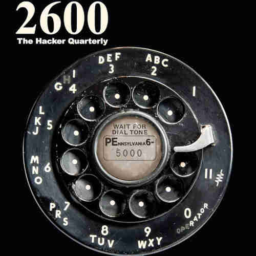 The cover of 2600 V33/N2, summer 2016, displaying the 2600 wordmark on a black background over a telephone dial whose center reads 'PEnsylvania 6-5000.'