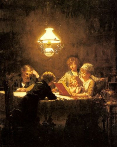 A family of readers.