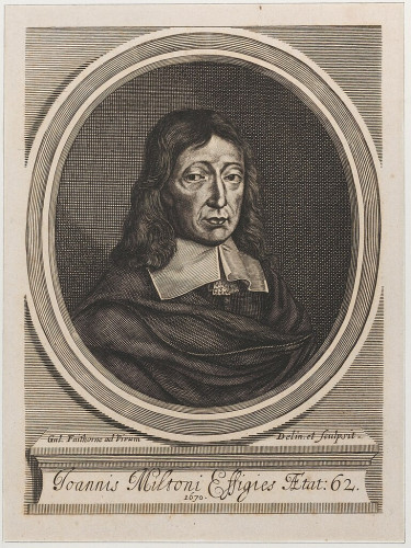 John Milton, print, William Faithorne the Elder (MET, 17.3.756-1680) 