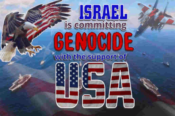 Israel is committing genocide with the support of USA.