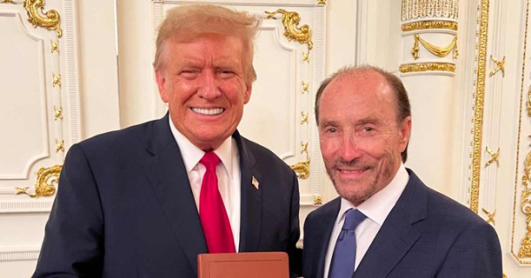 Trump and Lee Greenwood with the bible: