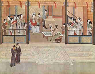 Painting of 14th century Han palace.