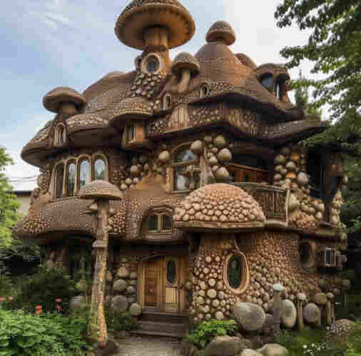 AI Mushroom House