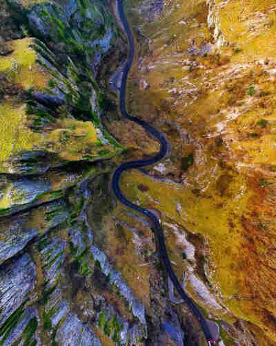 Cheddar Gorge in England, UK
