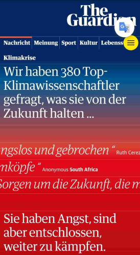 Wir haben 380 Top- Klimawissenschaftler gefragt, was sie von der Zukunft halten ...