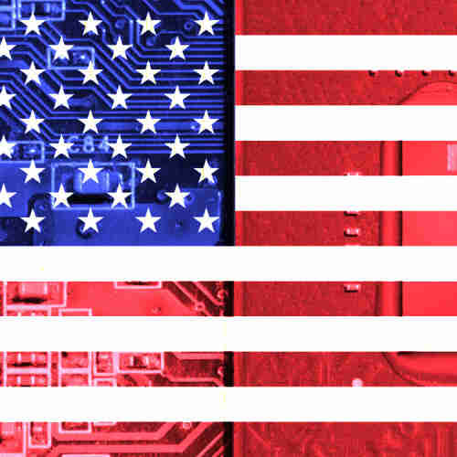 A US flag superimposed over an Nvidia chip.

Image:
Mickael Courtiade (modified)
https://www.flickr.com/photos/197739384@N07/52703936652/

CC BY 2.0
https://creativecommons.org/licenses/by/2.0/