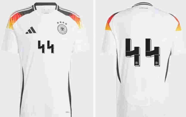controversial design of German football jersey