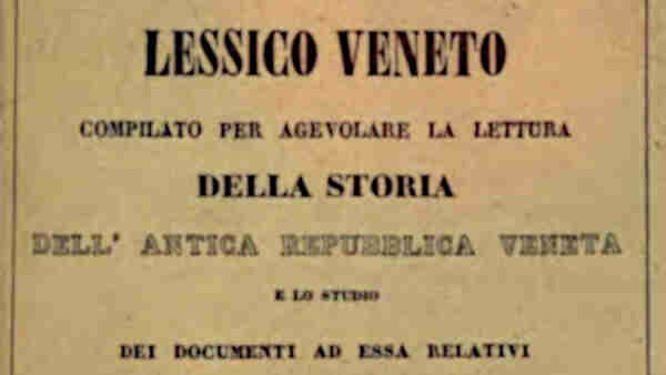 Lessico Veneto - Mutinelli - cover image