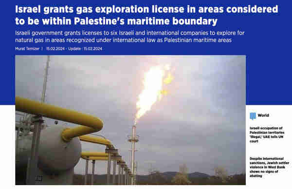 Screenshot of headline from linked article, with photo of a natural gas pipeline.