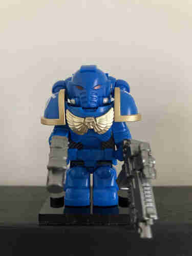 Fake Lego style figure. Warhammer Spacemarine.