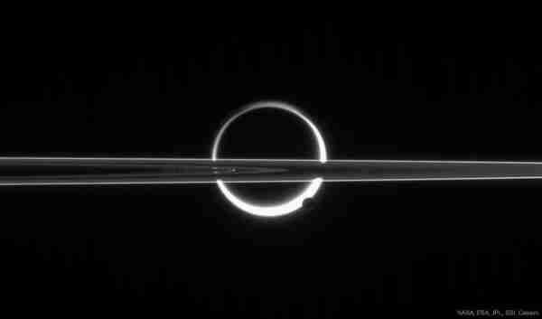 Saturn, Titan, Rings, and Haze