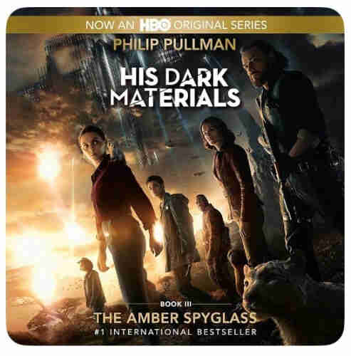 Book cover of The Amber Spyglass by Philip Pullman (#book 3/His Dark Materials)