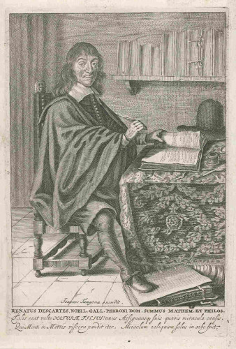 Titel(s): Portret van René Descartes

Vervaardiger: prentmaker: Cornelis A. Hellemans (vermeld op object), uitgever: Johannes Tangena (17e eeuw) (vermeld op object)

Plaats vervaardiging: Leiden

Datering: 1687 - 1691