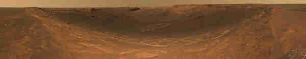 Endurance Crater on Mars