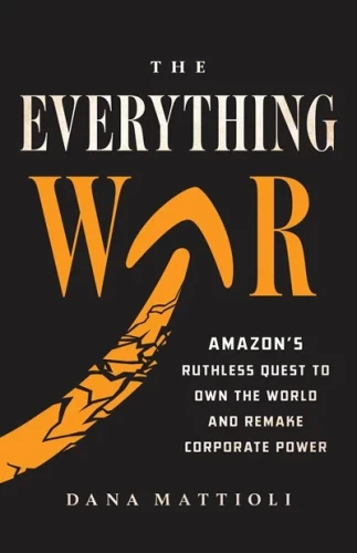 Book cover: the Amazon orange logotype arrow turned upward against a black background.