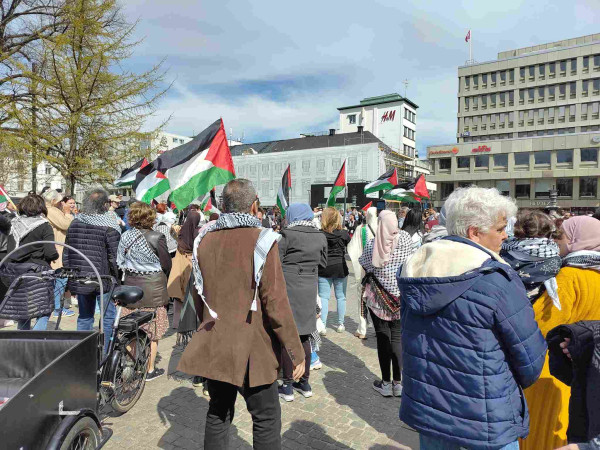 people @ march for Palestine