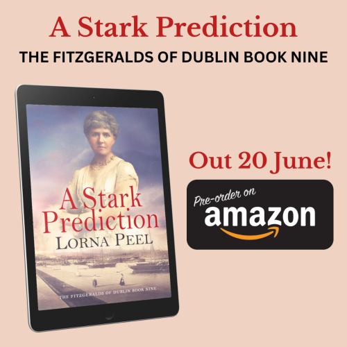 A Stark Prediction: The Fitzgeralds of Dublin Book Nine  will be published on Thursday and is available for pre-order.

The Fitzgeralds of Dublin Series is a 19th-century family saga set against the rich backdrop of Irish history, culture, and society.