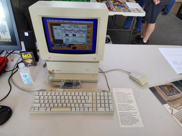 Apple IIgs running the standard graphical desktop, GS/OS.