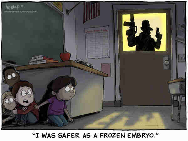 Kevin Necessary's cartoon this week at David Pepper's site entitled "Frozen Embryo Safety"