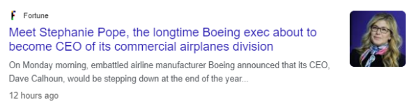 "Meet Stephanie Pope, the longtime Boeing exec about to become CEO of its commercial airplanes division"