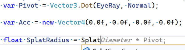 Visual Studio keeps randomly trying to suggest next word predictions for entire lines of code and it's always random shit that is never what I want and it is REALLY DISTRACTING WHAT THE ACTUAL FUCK